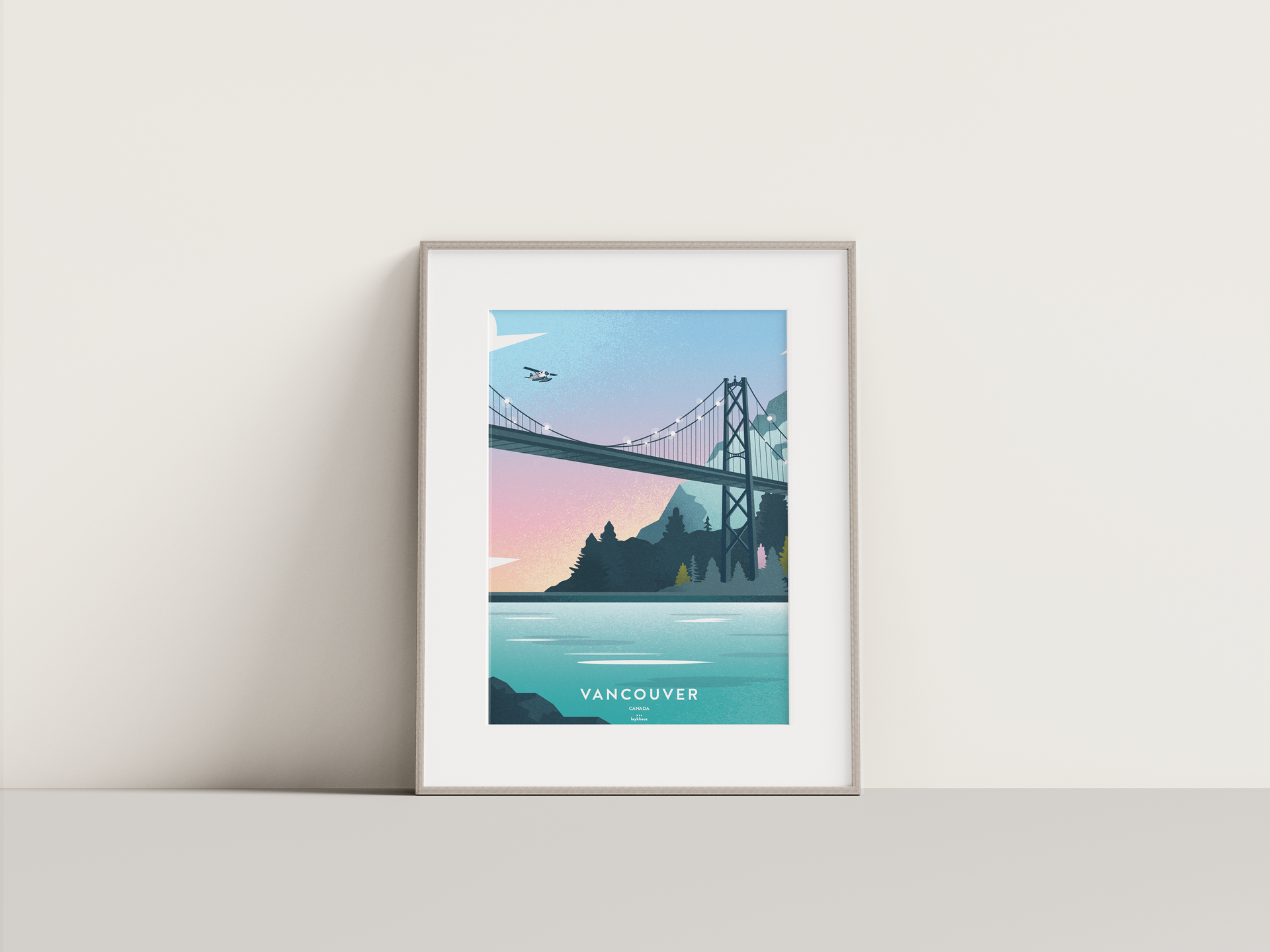 Vancouver Art Print | Lions Gate Bridge Poster